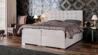 Bett Möbel Modern Design Doppelbett Luxus Schlafzimmer Textil Boxspringbett