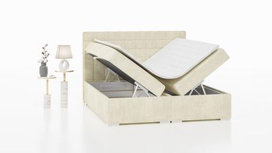 Doppelbett Modern Design Bett Luxus Schlafzimmer Polsterbett Möbel Boxspringbett