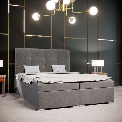 Bett Schlafzimmer Luxus Textil Möbel Polstermöbel Stil Boxspringbett