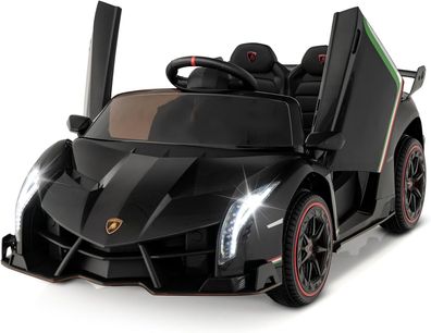 Lamborghini Elektroauto für Kinder, Kinderfahrzeug mit 2,4-G Fernbedienung& Hupe
