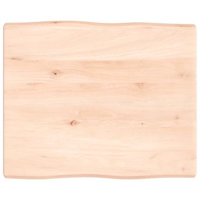 Tischplatte 180x50x(2-6)cm Massivholz Eiche Behandelt