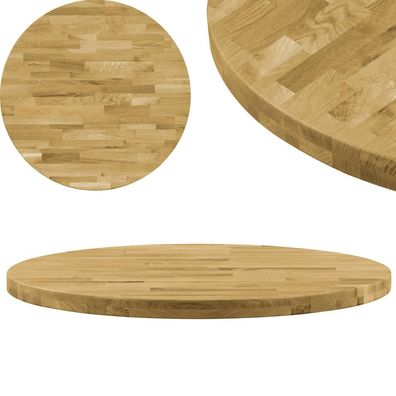 Tischplatte Massivholz Akazie 80x(50-60)x3,8 cm