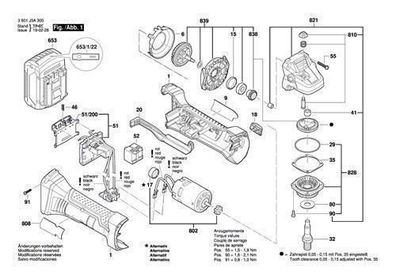 Bosch Ersatzteile für GWS 18-125 V-LI Akku-Winkelschleifer