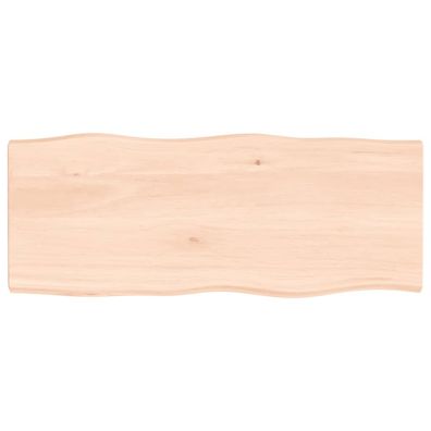 Tischplatte Dunkelgrau 60x60x2 cm Massivholz Eiche Behandelt