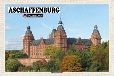 Top-Schild m. Kordel, versch. Größen, Aschaffenburg, Schloss Johannisburg, neu & ovp