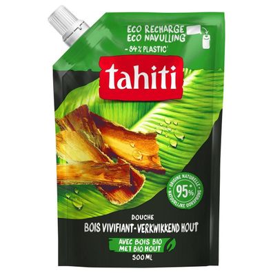 Tahiti - Bois des tropiques rafraîchissants Tropenholz Duschgel Nachfüllbeutel 500 ml
