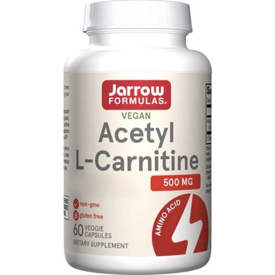 Jarrow Formulas, Acetyl L-Carnitine, 500mg, 60 Veg. Kapseln