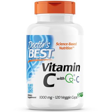 Doctor's Best, Vitamin C with Q®-C, 1000mg, 120 Veg. Kapseln