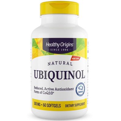 Healthy Origins, Natural Ubiquinol, 100 mg, 60 Weichkapseln
