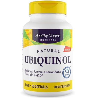 Healthy Origins, Natural Ubiquinol, 50mg, 60 Weichkapseln