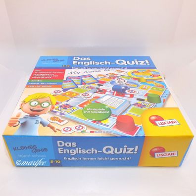 Das Englisch-Quiz, spielerisch Englisch lernen, Vokabeln, Farben und Zahlen, Tiere un