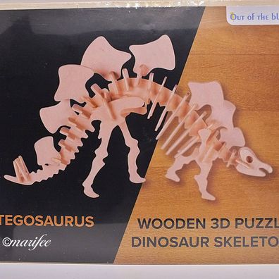 Dinosaurier 3D-Holzpuzzle, Stegosaurus-Skelett, 12 x 30 cm Art.-Nr. 11131