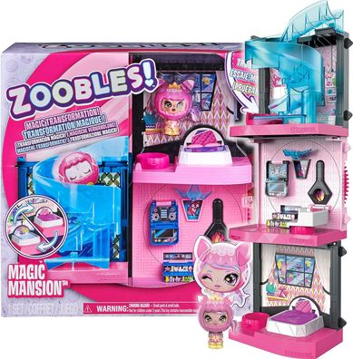 Zoobles Magic Mansion Traumhaus zum Verwandeln mit 6 Zimmern Spielzeug Mädchen