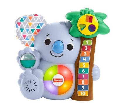 Fisher-Price GRG67 -BlinkiLinkis Koala, musikalisches Lernspielzeug für Babys