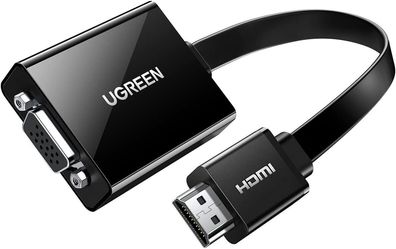 Ugreen HDMI auf VGA kabel Adapter 1080P HDTV Aktiv Audio Übertragung Premium