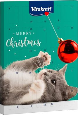 Vitakraft Adventskalender Katzen Weihnachtskalender 2024 Leckerlis Snacks 363 g