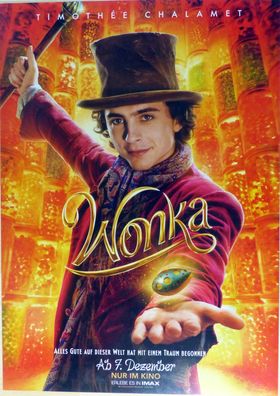 Wonka - Original Kinoplakat A1 - Timothée Chalamet, Calah Lane - Filmposter