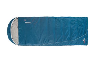 Grüezi Deckenschlafsack 'Cotton Comfort', links, blau