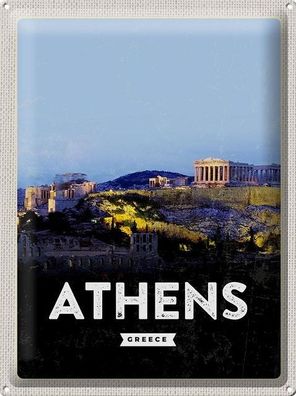 Blechschild 40 x 30 cm Urlaub Reise Griechenland Athen Greece