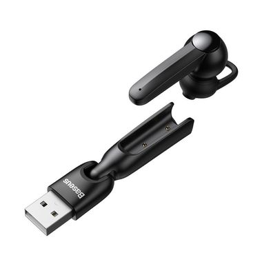 A05 Drahtloser Bluetooth 5.0 Kopfhörer Headset + USB-Dockingstation schwarz