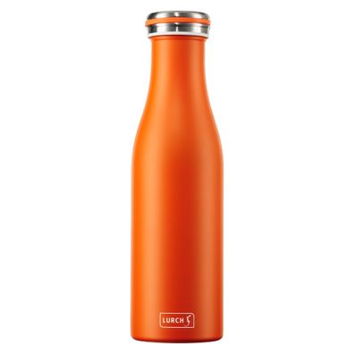 Lurch Isolier-Flasche Edelstahl 0,5l orange