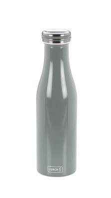 LURCH Isolier-Flasche Edelstahl 0,5l perlgrau