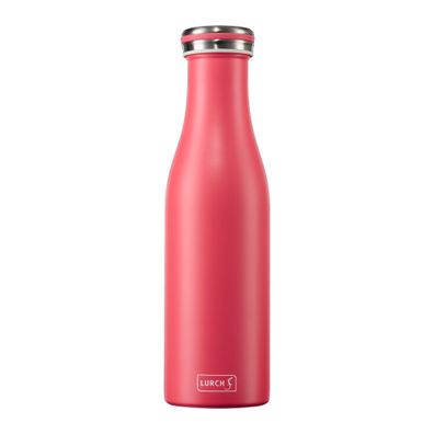 Lurch Isolier-Flasche Edelstahl 0,5l pink