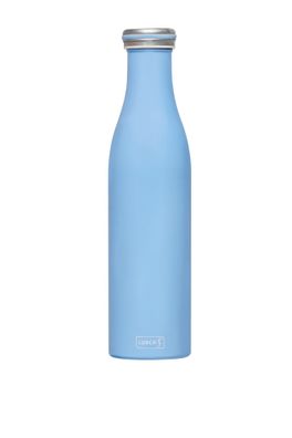 LURCH Isolier-Flasche Edelstahl 0,75l light blue