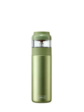 LURCH Isolier-Flasche Tee Edelstahl 0,4l mit integriertem Brühsystem green tea