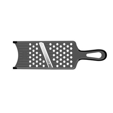 Lurch, Küchenhelfer 'Gemüsehobel iron grey/ schwarz' mit Kronenreibe und Restehalter
