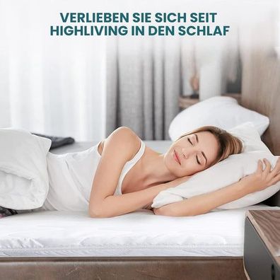 Memory Foam Matratzenauflage für erhöhten Komfort - Ideal für Betten, Schlafsofas und