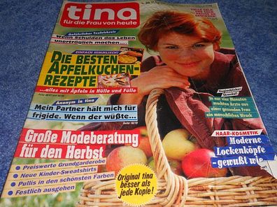 Frauenzeitschrift tina Nr. 36 vom 29. August 1991