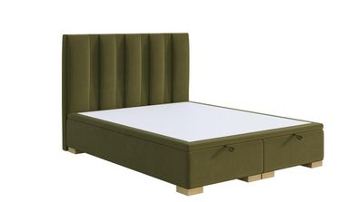 Schlafzimmer Bett Doppelbett Modern Designer Möbel Grün Polsterbett