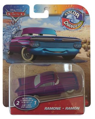 Mattel GYM71 Disney Pixar Cars color Changers, Ramone, Fahrzeug mit Farbwechsel-