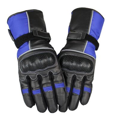 Motorradhandschuhe Biker Wasserdicht Handschuhe Racing Winter Handschuhe Blau