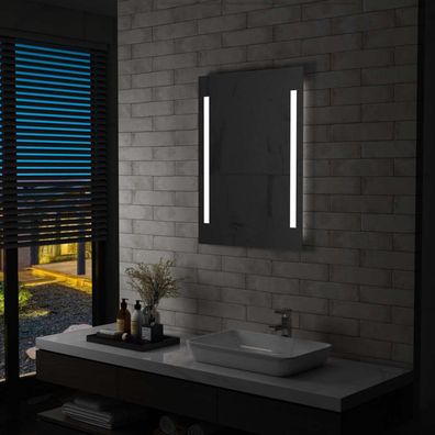 Badezimmer-Wandspiegel mit LEDs 60x80 cm