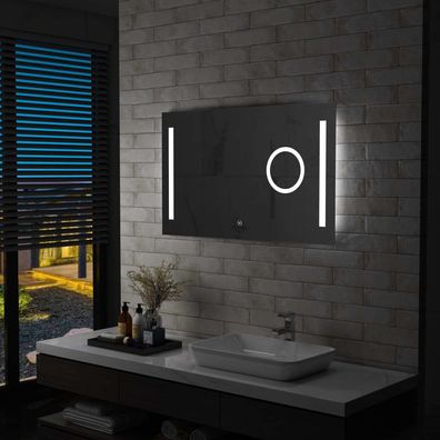 LED-Badspiegel mit Beréhrungssensor 100x60 cm