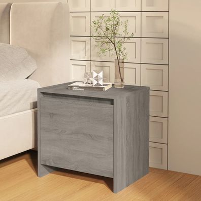 Nachttisch Grau Sonoma 45x34x44,5 cm Holzwerkstoff