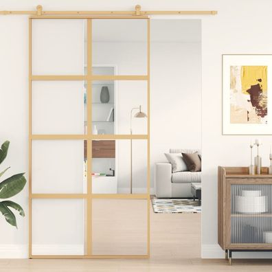 Schiebetér Golden 102,5x205 cm ESG-Klarglas und Aluminium