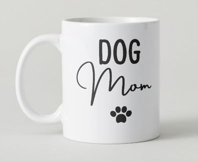 Tasse "Dog Mom" - Weiss | Kaffeetasse | Mug | Hund | Haustier | Cup
