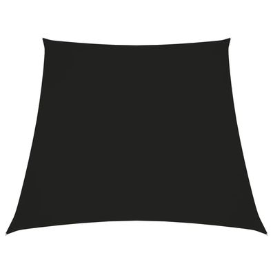 Sonnensegel Oxford-Gewebe Trapezförmig 3/5x4 m Schwarz
