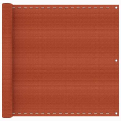Balkon-Sichtschutz Orange 90x500 cm HDPE