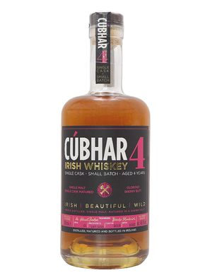 Cúbhar Single Malt Single Cask Irish Whiskey, Aged 4 Years, Alk. 46% Vol.