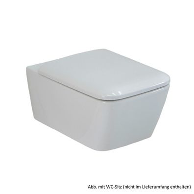 Geberit Wand-Tiefspül-WC iCon Square ohne Spülrand/ Rimfree, weiß, 201950000