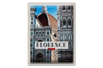 Blechschild 40 x 30 cm Urlaub Reise Italien Italy Florence Kunst Dom Kirche