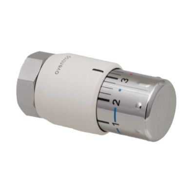 Oventrop Thermostat Uni SH 7-28 °C, 0 * 1-5, Flüssig-Fühler, weiß/ verchromt
