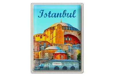 Blechschild 40 x 30 cm Urlaub Reise Türkei Turkey Istanbul Altes Gebäude
