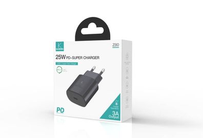 Kaseria 25W Schnellladegerät Netzteil Adapter für Samsung Galaxy S20 S21 S22 S23 S24