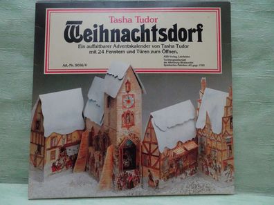 Tasha Tudor Weihnachtsdorf auffaltbarer Adventskalender Ass Verlag 1984