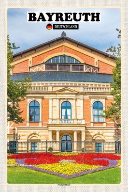 Top-Schild m. Kordel, versch. Größen, Bayreuth, R. Wagner Festspielhaus, neu & ovp